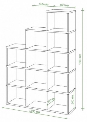 Стеллаж Бартоло СЛД 5 в Серове - serov.mebel24.online | фото 3