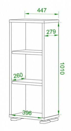 Стеллаж Домино нельсон ПУ-10-1 в Серове - serov.mebel24.online | фото 2