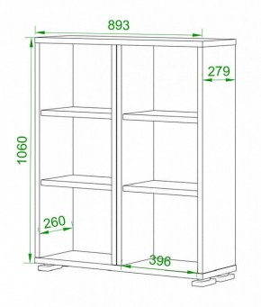 Стеллаж Домино нельсон ПУ-50-1 в Серове - serov.mebel24.online | фото 2