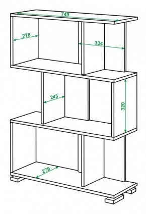 Стеллаж Домино нельсон СЛ-5-3 в Серове - serov.mebel24.online | фото 2