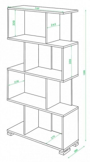 Стеллаж Домино нельсон СЛ-5-4 в Серове - serov.mebel24.online | фото 2