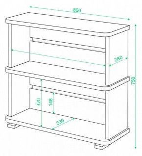 Стеллаж Домино СБ-25/2 в Серове - serov.mebel24.online | фото 4