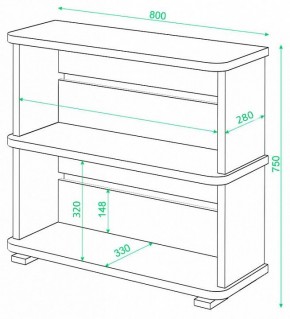 Стеллаж Домино СБ-25/2 в Серове - serov.mebel24.online | фото 2