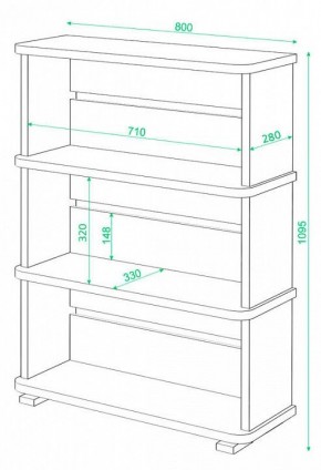 Стеллаж Домино СБ-25/3 в Серове - serov.mebel24.online | фото 3