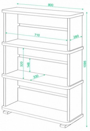 Стеллаж Домино СБ-25/3 в Серове - serov.mebel24.online | фото 2