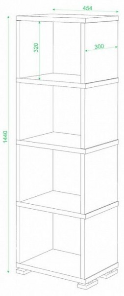 Стеллаж-колонка Домино СБ-15/4 в Серове - serov.mebel24.online | фото 3