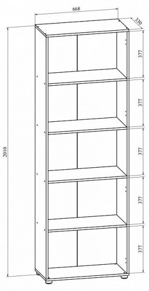 Стеллаж Офис ОФ-30 (открытый) в Серове - serov.mebel24.online | фото 2