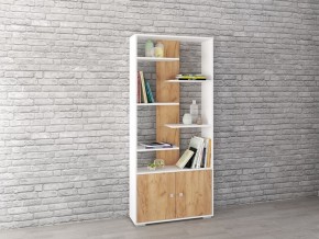 Стеллаж Ромео-4 дуб крафт золотой/белый в Серове - serov.mebel24.online | фото