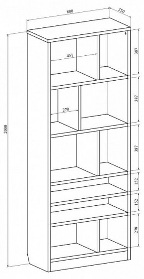 Стеллаж Виктория ВИ-03 в Серове - serov.mebel24.online | фото 3