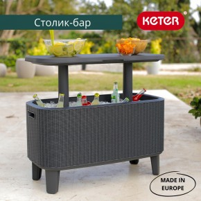 Стол Беви Бар (Bevy Bar Large Cool Bar), графит в Серове - serov.mebel24.online | фото 1