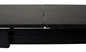 Стол CORNER 120 MATT BLACK MARBLE SOLID CERAMIC / BLACK, ®DISAUR в Серове - serov.mebel24.online | фото 1