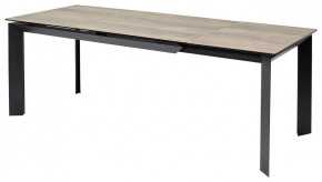Стол CREMONA 180 KL-61 Под дерево, итальянская керамика / черный каркас, ®DISAUR в Серове - serov.mebel24.online | фото 1