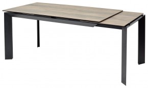Стол CREMONA 180 KL-61 Под дерево, итальянская керамика / черный каркас, ®DISAUR в Серове - serov.mebel24.online | фото 7