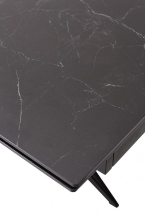 Стол FORIO 160 MATT BLACK MARBLE SOLID CERAMIC / BLACK, ®DISAUR в Серове - serov.mebel24.online | фото 9