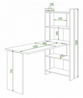 Стол компьютерный Домино Lite СТЛ-ОВ+С120Прям без тумбы в Серове - serov.mebel24.online | фото 2