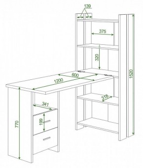 Стол компьютерный Домино Lite СТЛ-ОВ+С120Р в Серове - serov.mebel24.online | фото 2