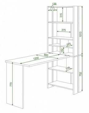 Стол компьютерный Домино Lite СТЛ-ОВХ+С120Прям без тумбы в Серове - serov.mebel24.online | фото 2