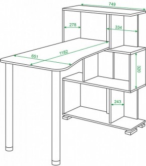 Стол компьютерный Домино нельсон СЛ-5-3СТ-2 в Серове - serov.mebel24.online | фото 2
