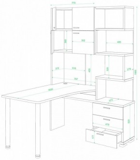 Стол компьютерный Домино нельсон СР-500М/160 в Серове - serov.mebel24.online | фото 2