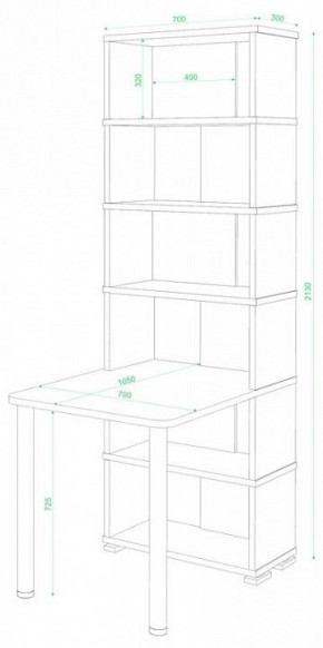 Стол компьютерный Домино СБ-10М/6 в Серове - serov.mebel24.online | фото 2