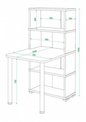 Стол компьютерный Домино СБ-10М4 в Серове - serov.mebel24.online | фото 3