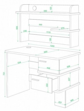 Стол компьютерный Домино СД-15 в Серове - serov.mebel24.online | фото 2