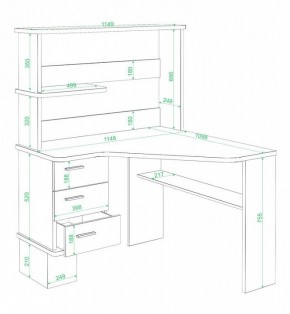 Стол компьютерный Домино СД-45 в Серове - serov.mebel24.online | фото 2