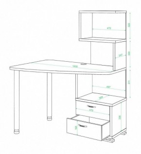 Стол компьютерный Домино СКМ-60 в Серове - serov.mebel24.online | фото 2