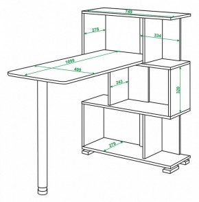 Стол компьютерный Домино СЛ-5-3СТ в Серове - serov.mebel24.online | фото 2