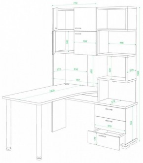 Стол компьютерный Домино СР-500М/190 в Серове - serov.mebel24.online | фото 2