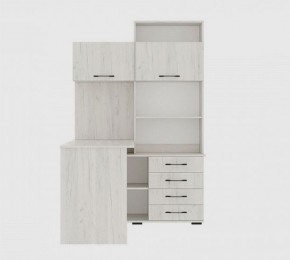 Стол компьютерный "ПКС-11" ЛЕВЫЙ (дуб крафт белый) в Серове - serov.mebel24.online | фото 3