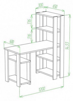 Стол компьютерный Slim СТН-145/120 в Серове - serov.mebel24.online | фото 2