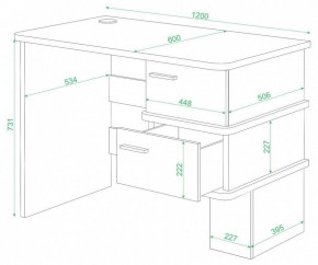 Стол письменный Домино СД-15 С в Серове - serov.mebel24.online | фото 2