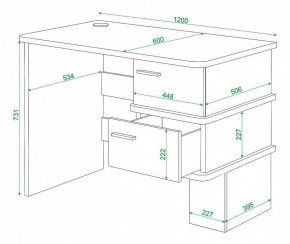 Стол письменный Домино СД-15С в Серове - serov.mebel24.online | фото 3