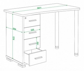 Стол письменный Домино СКМ-50 в Серове - serov.mebel24.online | фото 6