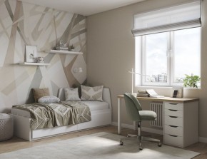 Стол письменный Ингар 1/5Т 120x75x55, дуб беленый/белый в Серове - serov.mebel24.online | фото 4