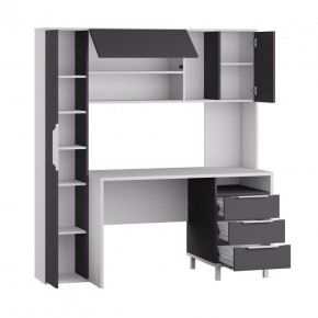 Стол рабочий 12.95 N Комфорт (Белый премиум, Серый Шифер) в Серове - serov.mebel24.online | фото 2