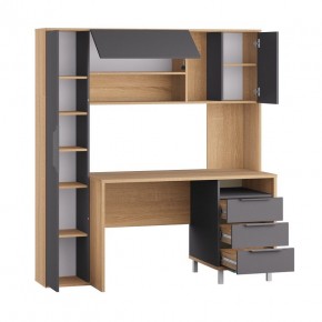 Стол рабочий 12.95 N Комфорт (Дуб сонома, Темно - серый U2601) в Серове - serov.mebel24.online | фото 2