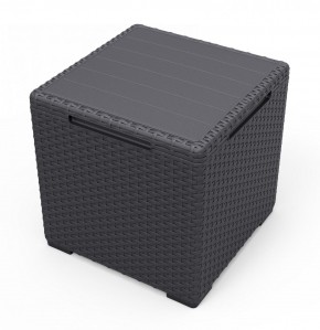 Стол с функцией хранения Виго (Vigo storage box) графит в Серове - serov.mebel24.online | фото 2