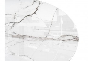 Стол стеклянный Абилин 100х76 белый мрамор / белый в Серове - serov.mebel24.online | фото 5