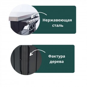 Столик для барбекю 415 Л (Unity Chef 415 L) графит в Серове - serov.mebel24.online | фото 5