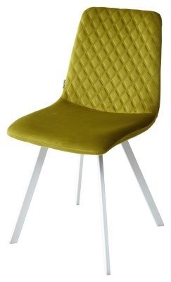 Стул DAIQUIRI BLUVEL-75 OLIVA / белый каркас, велюр М-City в Серове - serov.mebel24.online | фото 1