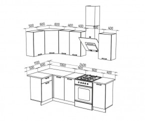 ТЕХНО Кухонный гарнитур угловой 1,8х1,1 м Компоновка №6 в Серове - serov.mebel24.online | фото 6