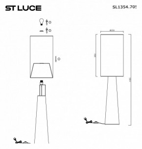 Торшер ST-Luce Jackie SL1354.705.01 в Серове - serov.mebel24.online | фото 5