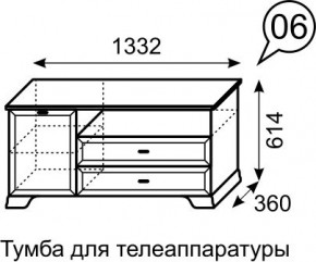 Тумба для телеаппаратуры Венеция 6 бодега в Серове - serov.mebel24.online | фото 3