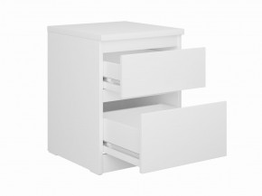 Тумба КАСТОР малая с двумя ящиками, цвет белый в Серове - serov.mebel24.online | фото 2