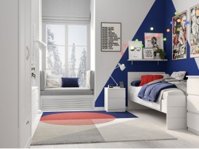 Тумба КАСТОР малая с двумя ящиками, цвет белый в Серове - serov.mebel24.online | фото 3