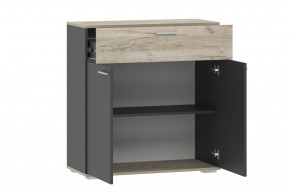 Тумба НМ 013.77 "Санти" (Антрацит/Крафт Серый) в Серове - serov.mebel24.online | фото 2
