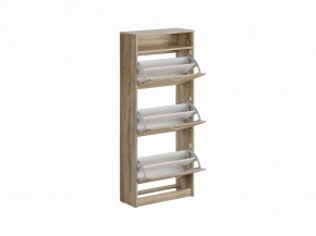 Тумба ОРИОН с тремя полками для обуви, цвет Дуб Сонома в Серове - serov.mebel24.online | фото 2