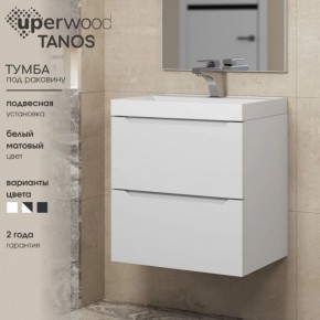 Тумба под раковину Uperwood Tanos 70 см, подвесная, белая матовая в Серове - serov.mebel24.online | фото 5